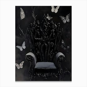 Throne Of Butterflies Canvas Print