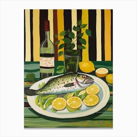 Cod 2 Italian Still Life Painting Canvas Print