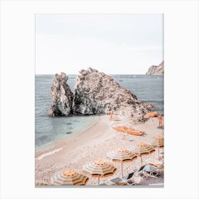 Beach Umbrellas Canvas Print