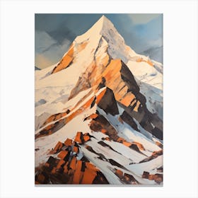 Vinson Massif Antarctica 1 Mountain Painting Canvas Print
