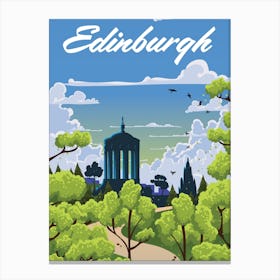 Edinburgh Scotland Travel Canvas Print