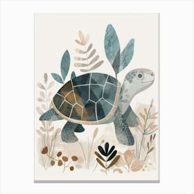 Charming Nursery Kids Animals Turtle 3 Canvas Print