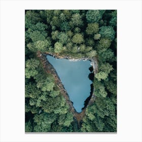 Hidden Forest Lake Canvas Print