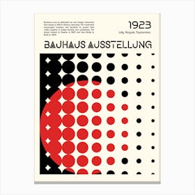 Bauhaus Ausstellung Minimalist 5 Canvas Print