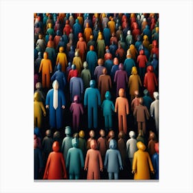 Crowd Of People 4 Canvas Print