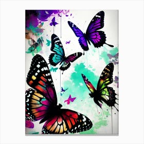 Colorful Butterflies 165 Canvas Print