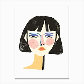 Face Of A Woman 106 Canvas Print