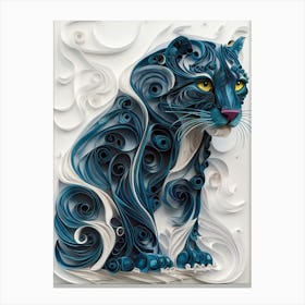 Blue Jaguar Canvas Print