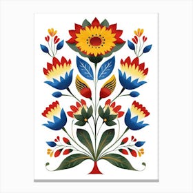 Traditional Poland Folk Art Canvas Print