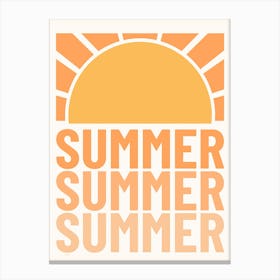 Summer Sun Canvas Print