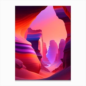 Antelope Canyon Sunset Dreamy Landscape Canvas Print