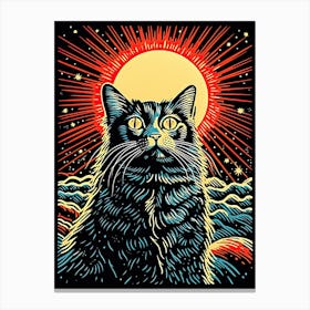 Stellar Purradigm, Psychedelic Cats series Canvas Print