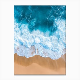 Aerial View Of A Beach 64 Canvas Print