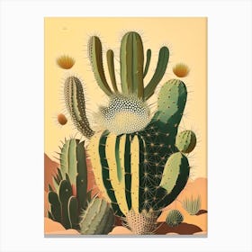 Peyote Cactus Rousseau Inspired Garden Canvas Print