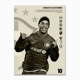 Ronaldinho Canvas Print