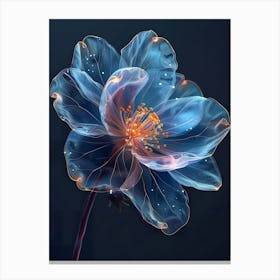 Blue Flower 1 Canvas Print