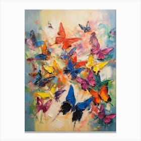 Butterflies Abstract 4 Canvas Print