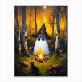 Ghost Campfire 4 Canvas Print