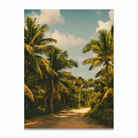 Tulum National Park 2 Mexico Vintage Poster Canvas Print