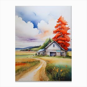 Red Barn Canvas Print