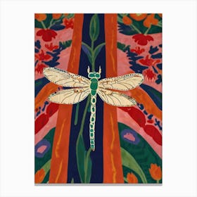 William Morris Dragonfly Canvas Print