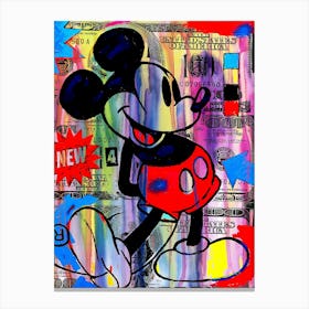 Mickey Art Oil Canvas Print