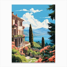Villa Carlotta Italy  Illustration 3  Canvas Print