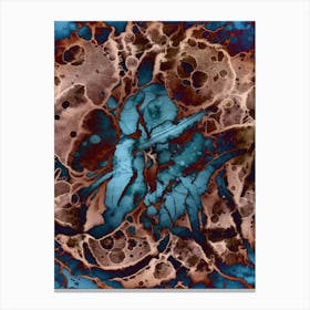 Abstraction Blue Spots Canvas Print