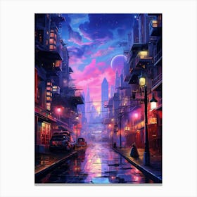 Futuristic Cityscape 1 Canvas Print