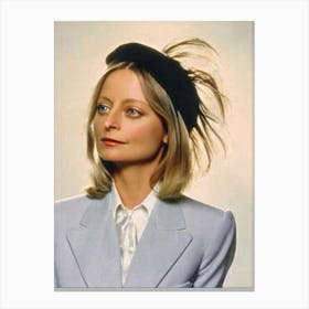 Jodie Foster Retro Collage Movies Canvas Print