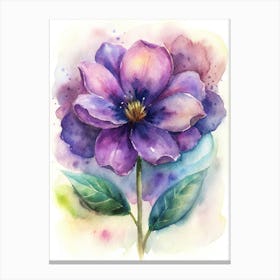 Watercolor Flower 1 Canvas Print