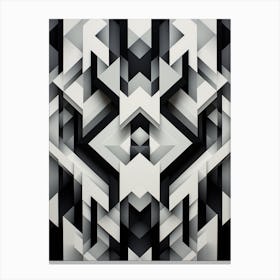 Technology Abstract Geometric Pattern 5 Canvas Print
