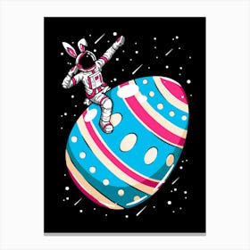 Easter Egg Astronaut Canvas Print