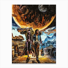 The Galaxy Videogame Canvas Print