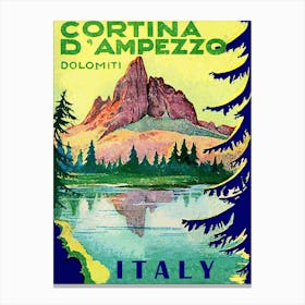 Cortina Di Ampezzo, Dolomiti, Italy Canvas Print