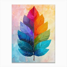 Rainbow Leaf 3 Canvas Print