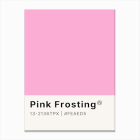 Pink Frosting Canvas Print