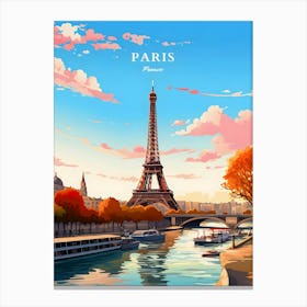 Paris Travel City France Canvas Print