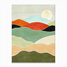 Minimalist Landscape Painting Canvas Print