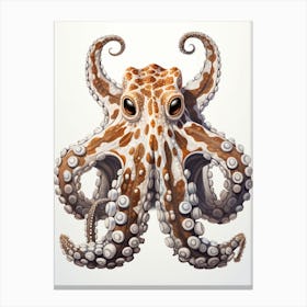 Mimic Octopus Illustration 7 Canvas Print