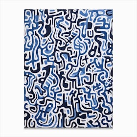 'Blue And White' 3 Canvas Print