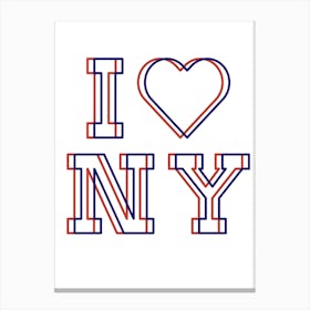 I Love New York Canvas Print