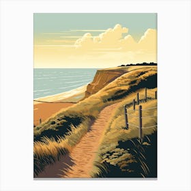The Cleveland Way England 1 Hiking Trail Landscape Canvas Print