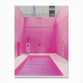 Pink Pool 12 Canvas Print