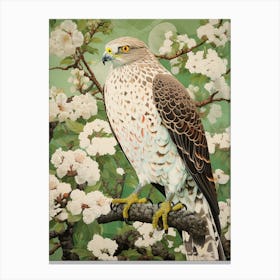 Ohara Koson Inspired Bird Painting Hawk 4 Canvas Print