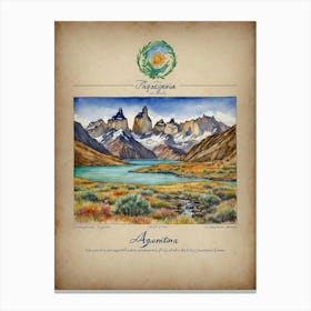 Chilean Mountains Canvas Print