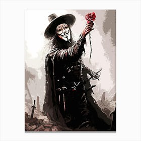 V For Vendetta movie 6 Canvas Print