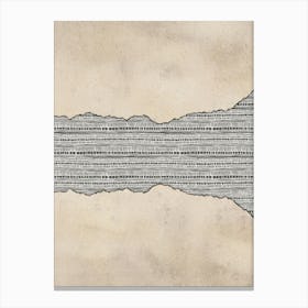 Beige Minimalist Abstract Canvas Print