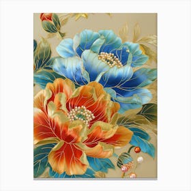 Chinese Flower Painting 17 Canvas Print