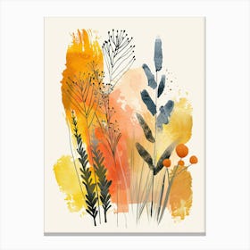 Orbit Moods Mid Century Style Canvas Print